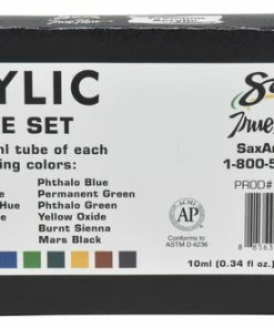 Top 10 ✔️ Sax True Flow Premium Acrylic, Assorted Colors, 0.34 Ounces, Set Of 12 👍 -Crayola - shop 2021162 A ecommfullsize