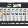 Top 10 ✔️ Sax True Flow Premium Acrylic, Assorted Colors, 0.34 Ounces, Set Of 12 👍