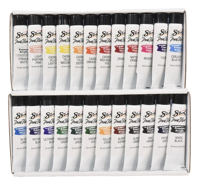 Brand new π Sax True Flow Premium Acrylic, Assorted Colors, 0.34 Ounces, Set Of 24 π― 5 Brand new π Sax True Flow Premium Acrylic, Assorted Colors, 0.34 Ounces, Set Of 24 π― - Image 3