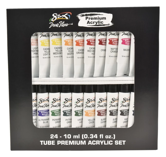 Brand new π Sax True Flow Premium Acrylic, Assorted Colors, 0.34 Ounces, Set Of 24 π― 3 Brand new π Sax True Flow Premium Acrylic, Assorted Colors, 0.34 Ounces, Set Of 24 π―