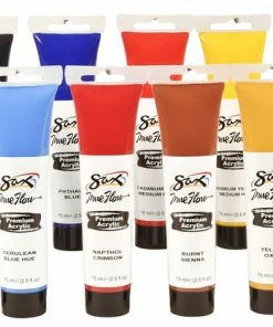Cheap 💯 Sax True Flow Premium Acrylic, Assorted Colors, 2.5 Ounces, Set Of 10 🌟