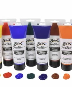 Promo π Sax True Flow Premium Acrylic, Assorted Colors, 4 Ounces, Set Of 18 π