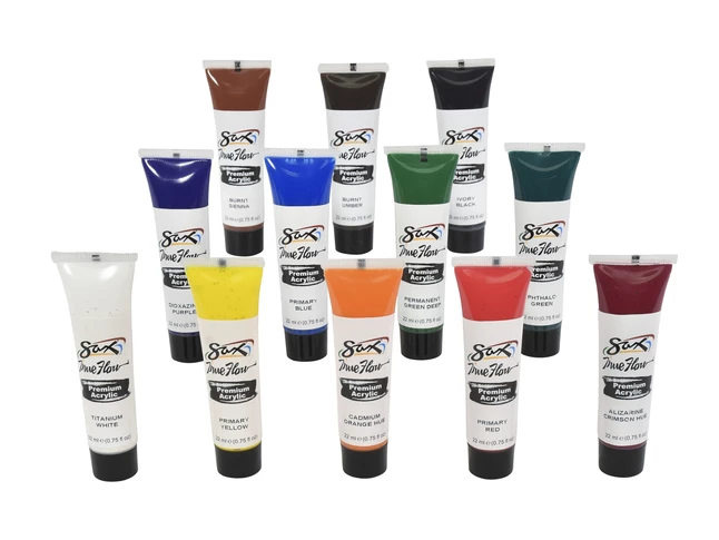 Hot Sale β¨ Sax True Flow Premium Acrylic, Assorted Colors, 0.75 Ounces, Set Of 12 π 4 Hot Sale β¨ Sax True Flow Premium Acrylic, Assorted Colors, 0.75 Ounces, Set Of 12 π - Image 2