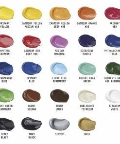 Coupon 😉 Liquitex BASICS Acrylic Paint Set, 0.74 Ounce Tubes, Assorted Colors, Set Of 24 🎁 -Crayola - shop 2023467 C ecommfullsize