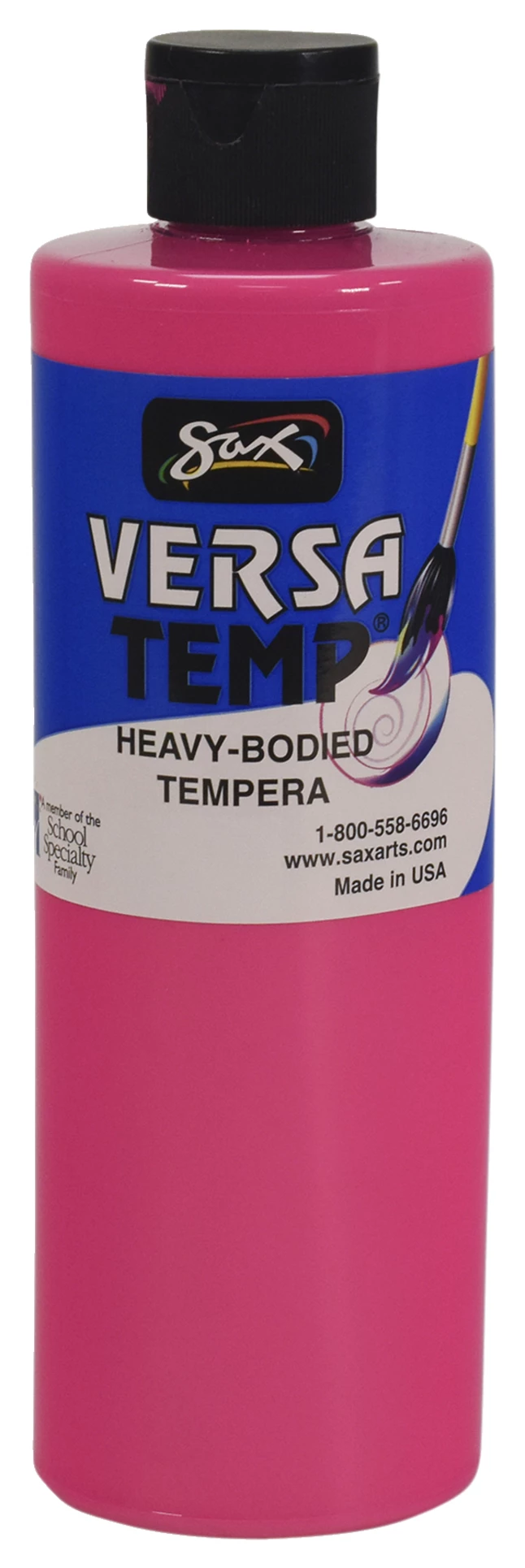 Discount π Sax Versatemp Heavy-Body Tempera Paint, Fluorescent Pink, Pint π 3 Discount π Sax Versatemp Heavy-Body Tempera Paint, Fluorescent Pink, Pint π