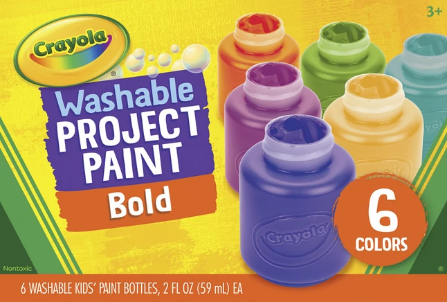 Promo π Crayola Project Washable Bold Paint, Set Of 6 π 3 Promo π Crayola Project Washable Bold Paint, Set Of 6 π