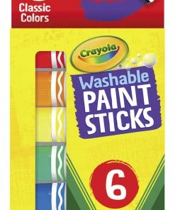 Promo 🎁 Crayola Washable Paint Sticks, Assorted Colors, Set Of 6 ✨