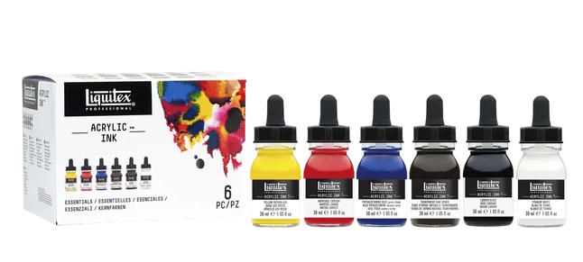 Flash Sale ⭐ Liquitex Acrylic Ink, 1 Ounce, Assorted Colors, Set Of 6 ❤️ 4 Flash Sale ⭐ Liquitex Acrylic Ink, 1 Ounce, Assorted Colors, Set Of 6 ❤️ - Image 2