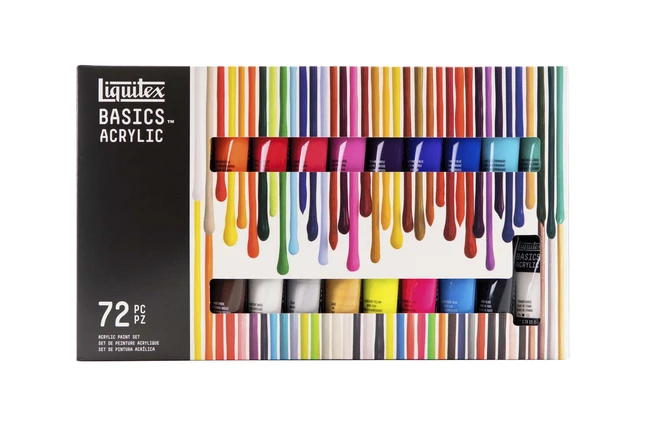 New π Liquitex BASICS Acrylic Paint Set, 0.74 Ounce Tubes, Assorted Colors, Set Of 72 π€© 3 New π Liquitex BASICS Acrylic Paint Set, 0.74 Ounce Tubes, Assorted Colors, Set Of 72 π€©