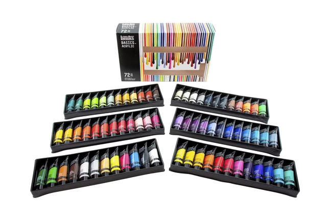 New π Liquitex BASICS Acrylic Paint Set, 0.74 Ounce Tubes, Assorted Colors, Set Of 72 π€© 5 New π Liquitex BASICS Acrylic Paint Set, 0.74 Ounce Tubes, Assorted Colors, Set Of 72 π€© - Image 3