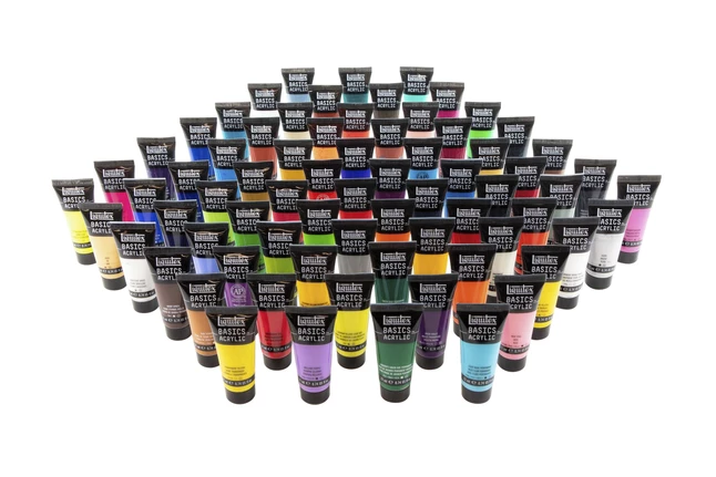New π Liquitex BASICS Acrylic Paint Set, 0.74 Ounce Tubes, Assorted Colors, Set Of 72 π€© 4 New π Liquitex BASICS Acrylic Paint Set, 0.74 Ounce Tubes, Assorted Colors, Set Of 72 π€© - Image 2