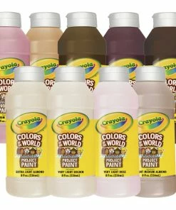 Best deal 🎉 Crayola Colors Of The World Washable Paint, Assorted Skin Tone Colors, 8 Ounces, Set Of 9 🔔