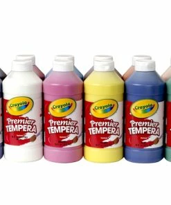 Cheap 😉 Crayola Premier Tempera Paints, One Pint, Assorted Colors, Set Of 12 ⌛