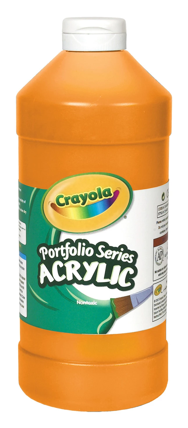 Buy β€οΈ Crayola Portfolio Non-Toxic Acrylic Paint, 1 Pt Squeeze Bottle, Brilliant Orange π 3 Buy β€οΈ Crayola Portfolio Non-Toxic Acrylic Paint, 1 Pt Squeeze Bottle, Brilliant Orange π