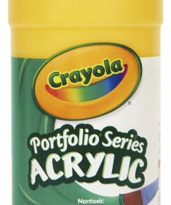 Brand new 🌟 Crayola Portfolio Non-Toxic Acrylic Paint, 1 Pt Squeeze Bottle, Brilliant Yellow 👏