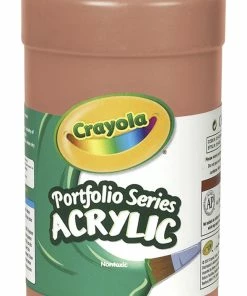 Discount ❤️ Crayola Portfolio Non-Toxic Acrylic Paint, 1 Pt Squeeze Bottle, Burnt Sienna 😉