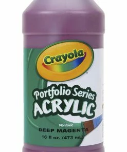 Best reviews of 🎁 Crayola Portfolio Non-Toxic Acrylic Paint, 1 Pt Squeeze Bottle, Deep Magenta ⌛