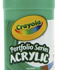 Cheap 👏 Crayola Portfolio Non-Toxic Acrylic Paint, 1 Pt Squeeze Bottle, Light Green 🤩