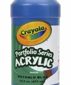 Best reviews of π€© Crayola Portfolio Non-Toxic Acrylic Paint, 1 Pt Squeeze Bottle, Phthalocyanine Blue π