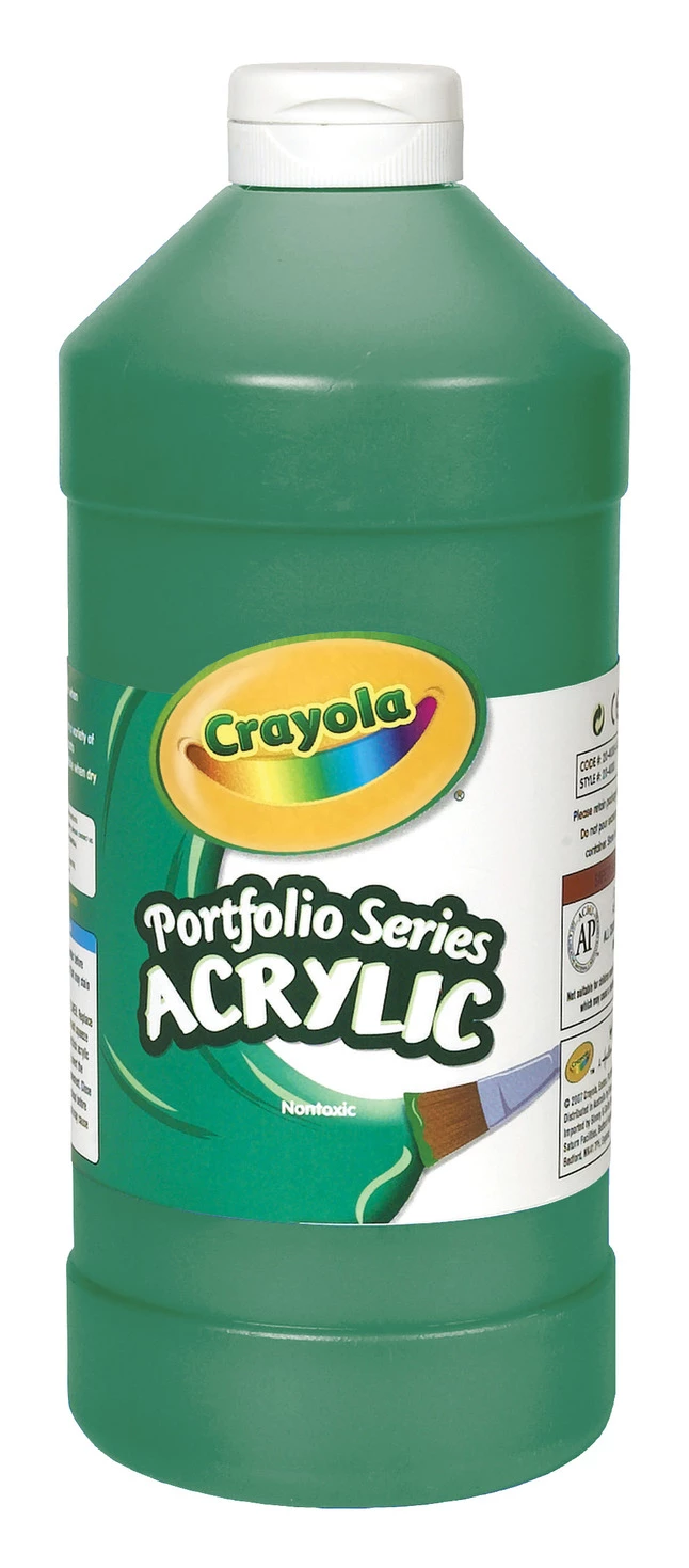 Flash Sale π Crayola Portfolio Non-Toxic Acrylic Paint, 1 Pt Squeeze Bottle, Phthalocyanine Green π 3 Flash Sale π Crayola Portfolio Non-Toxic Acrylic Paint, 1 Pt Squeeze Bottle, Phthalocyanine Green π