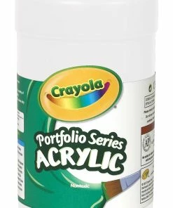 Wholesale π Crayola Portfolio Non-Toxic Acrylic Paint, 1 Pt Squeeze Bottle, Titanium White β