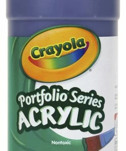 Cheap ⭐ Crayola Portfolio Non-Toxic Acrylic Paint, 1 Pt Squeeze Bottle, Violet 🔔