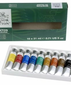 Best Sale 🧨 Winsor & Newton Winton Oil Color Set, 0.7 Ounce Tubes, Assorted Colors, Set Of 10 🔥