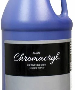 Best Pirce ⌛ Chromacryl Premium Students Acrylic Paint, Half Gallon, Cool Blue 🌟