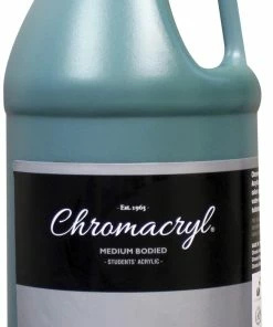 Budget 💯 Chromacryl Premium Students Acrylic Paint, Half Gallon, Deep Green 🎉