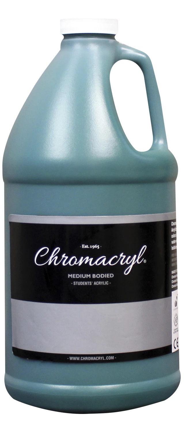 Budget π― Chromacryl Premium Students Acrylic Paint, Half Gallon, Deep Green π 3 Budget π― Chromacryl Premium Students Acrylic Paint, Half Gallon, Deep Green π