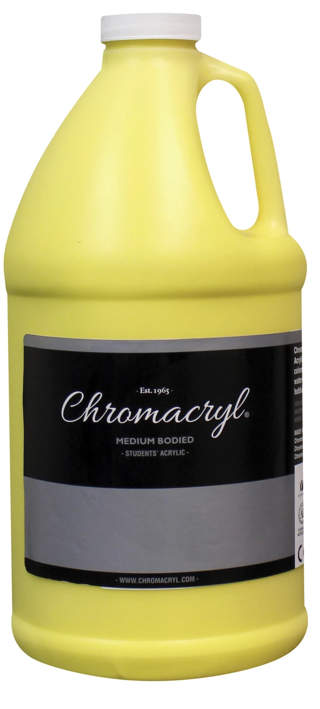 Hot Sale π― Chromacryl Premium Students Acrylic Paint, Half Gallon, Cool Yellow β 3 Hot Sale π― Chromacryl Premium Students Acrylic Paint, Half Gallon, Cool Yellow β