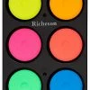 Cheap ⭐ Jack Richeson Small Tempera Cakes With Tray, Assorted Fluorescent Colors, Set Of 6 🛒