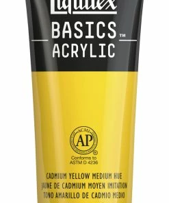 Cheapest ❤️ Liquitex BASICS Acrylic Paint, 4 Ounces, Cadmium Yellow Medium Hue 🌟