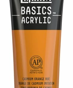 Best Sale 😍 Liquitex BASICS Acrylic Paint, 4 Ounces, Cadmium Orange Hue 🔔