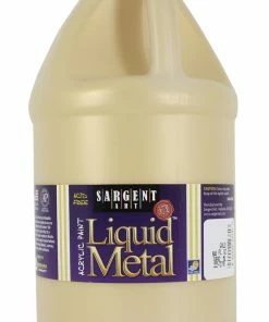 Best Sale 👍 Sargent Art Liquid Metal Non-Toxic Premium Acrylic Paint, Half Gallon, Metallic Gold 🎁