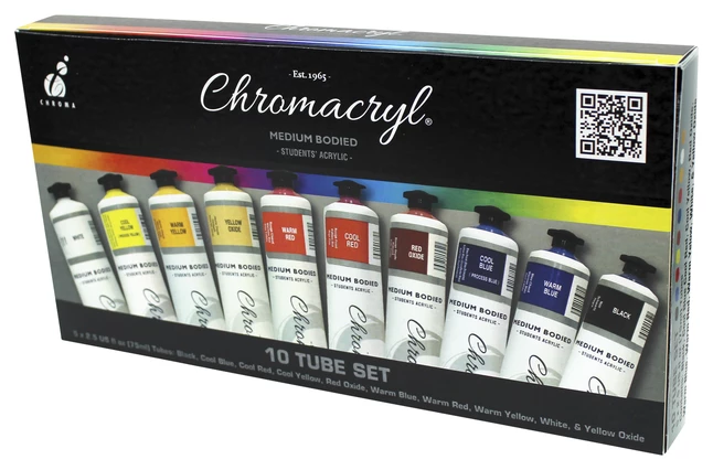 Top 10 π Chromacryl Premium Students Acrylic Paint Intro Set, 2 Ounces, Assorted Colors, Set Of 10 β 3 Top 10 π Chromacryl Premium Students Acrylic Paint Intro Set, 2 Ounces, Assorted Colors, Set Of 10 β