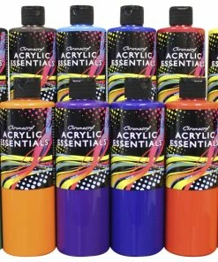 Discount ✨ Chromacryl Acrylic Essentials Set, Assorted Vibrant Colors, Set Of 12 Pints 🛒