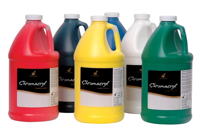 Cheapest π Chromacryl Students Original Color Acrylic Paints, Assorted Colors, Half Gallons, Set Of 6 π₯ 3 Cheapest π Chromacryl Students Original Color Acrylic Paints, Assorted Colors, Half Gallons, Set Of 6 π₯
