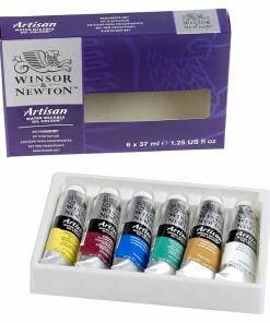 New 🌟 Winsor & Newton Artisan Water-Mixable Oil Colors, Assorted Colors, Set Of 6 😍