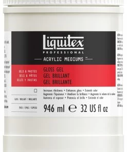 Best Sale 🤩 Liquitex Non-Toxic Heavy Body Gel Acrylic Medium, 1 Quart, Transparent Gloss ❤️